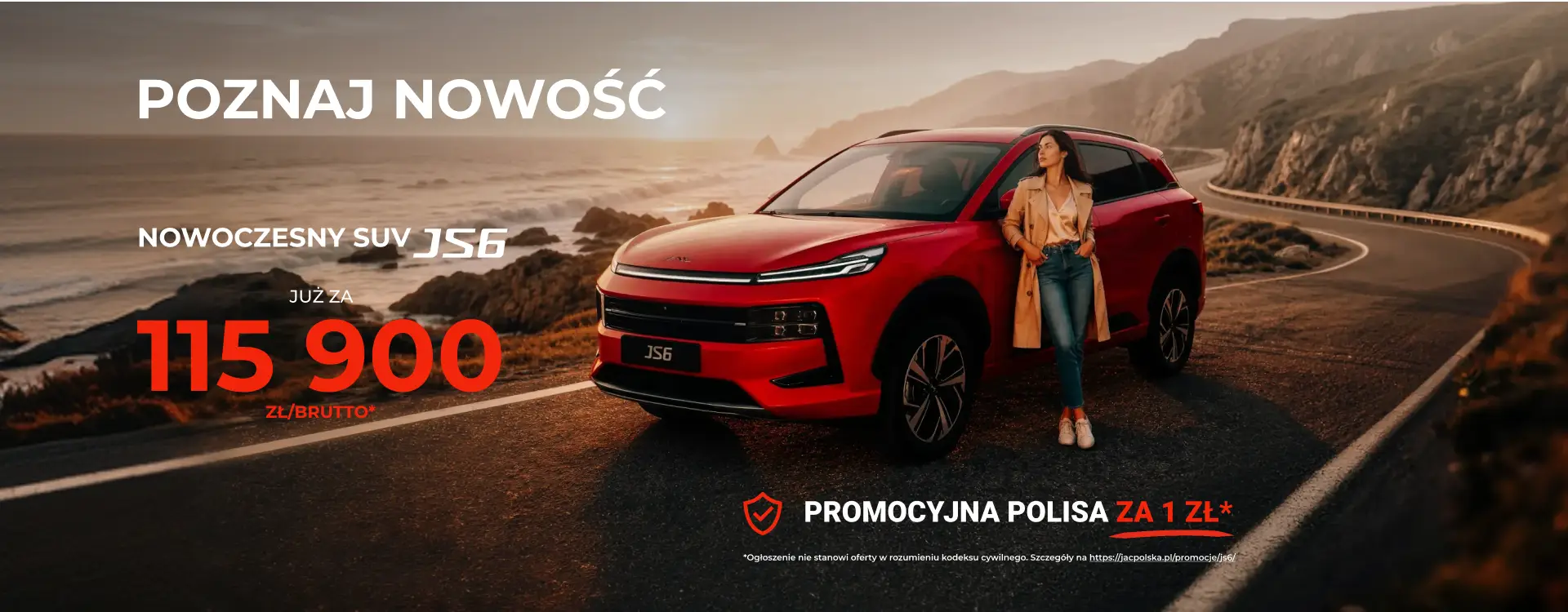Wyjątkowa oferta JAC JS6 — już za 115 900 zł brutto